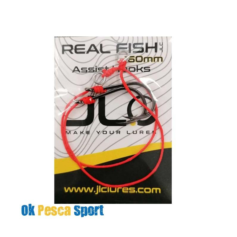 JLC ASSIST HOOKS REAL FISH 160 MM
