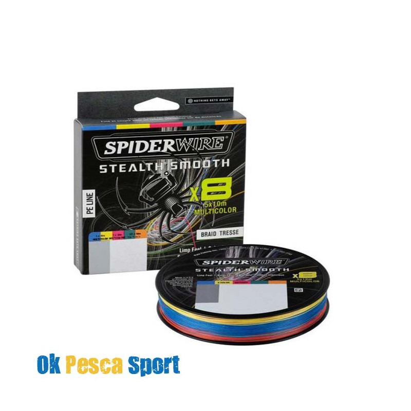 Trecciato SPIDERWIRE 8 capi multicolor 600 mt