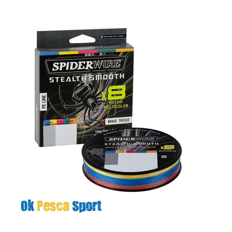 Trecciato SPIDERWIRE 8 capi multicolor 300 mt