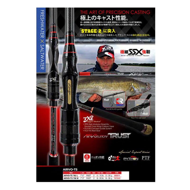 canna X-ZOGA AIRVO TS 762 L 5/20 g _Ok Pesca Sport-2023