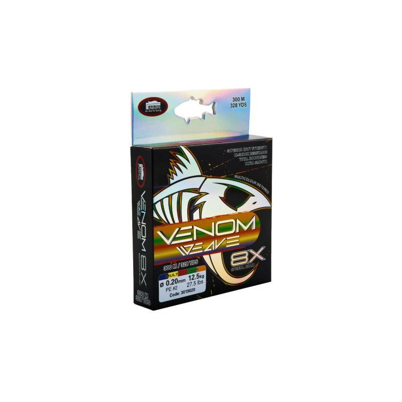trecciato Linea Effe 8X VENOM 500 mt multicolor