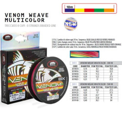trecciato Linea Effe 8X VENOM 500 mt multicolor